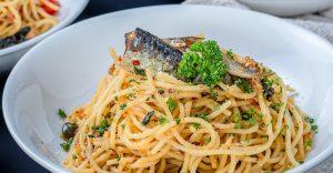 spaghetti and sardines